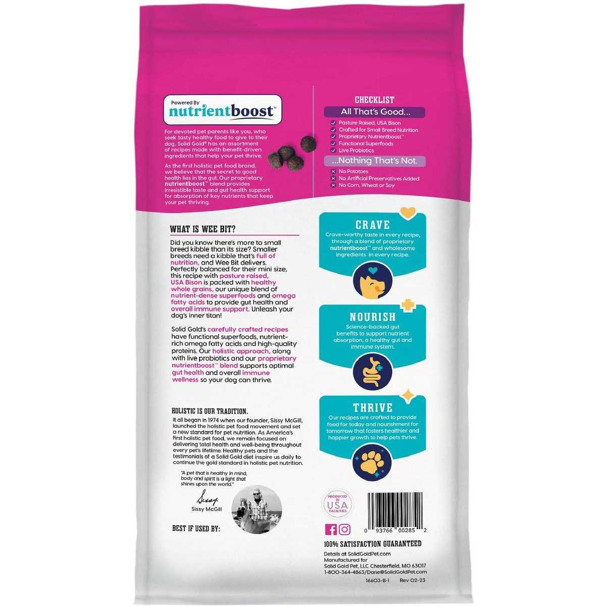 Solid Gold Small Breed Dry Dog Food L369827
