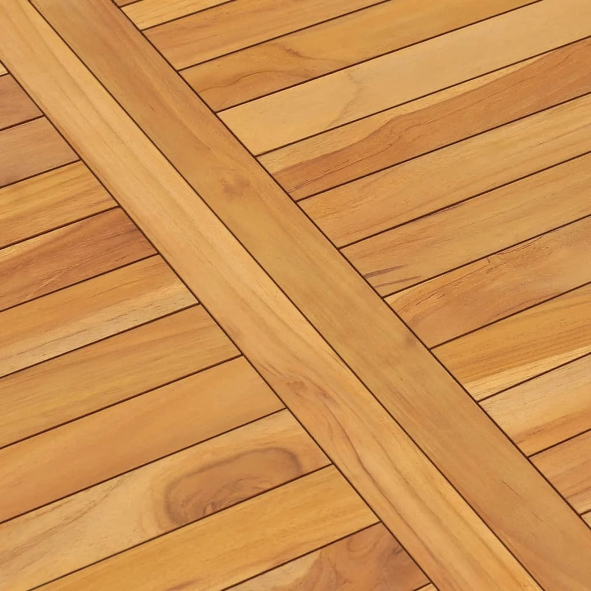 Solid Teak Wood Patio Dining Table G65892