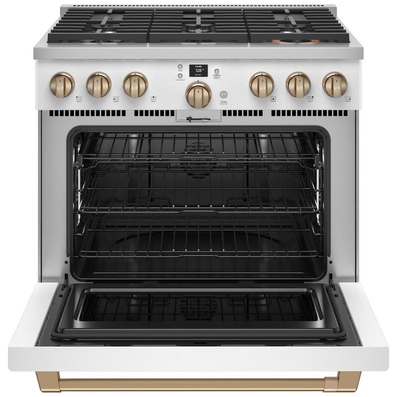 Matte White 6 Burner Dual Fuel Range C881