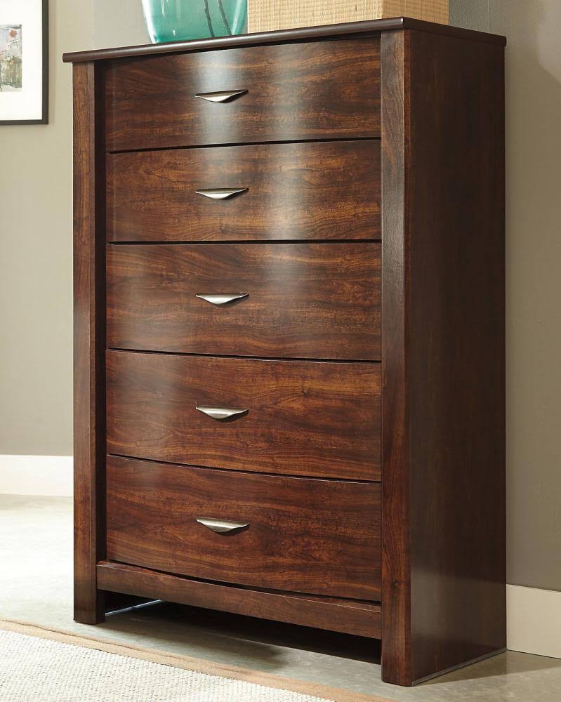 Brown 5-Drawer Chest T7314