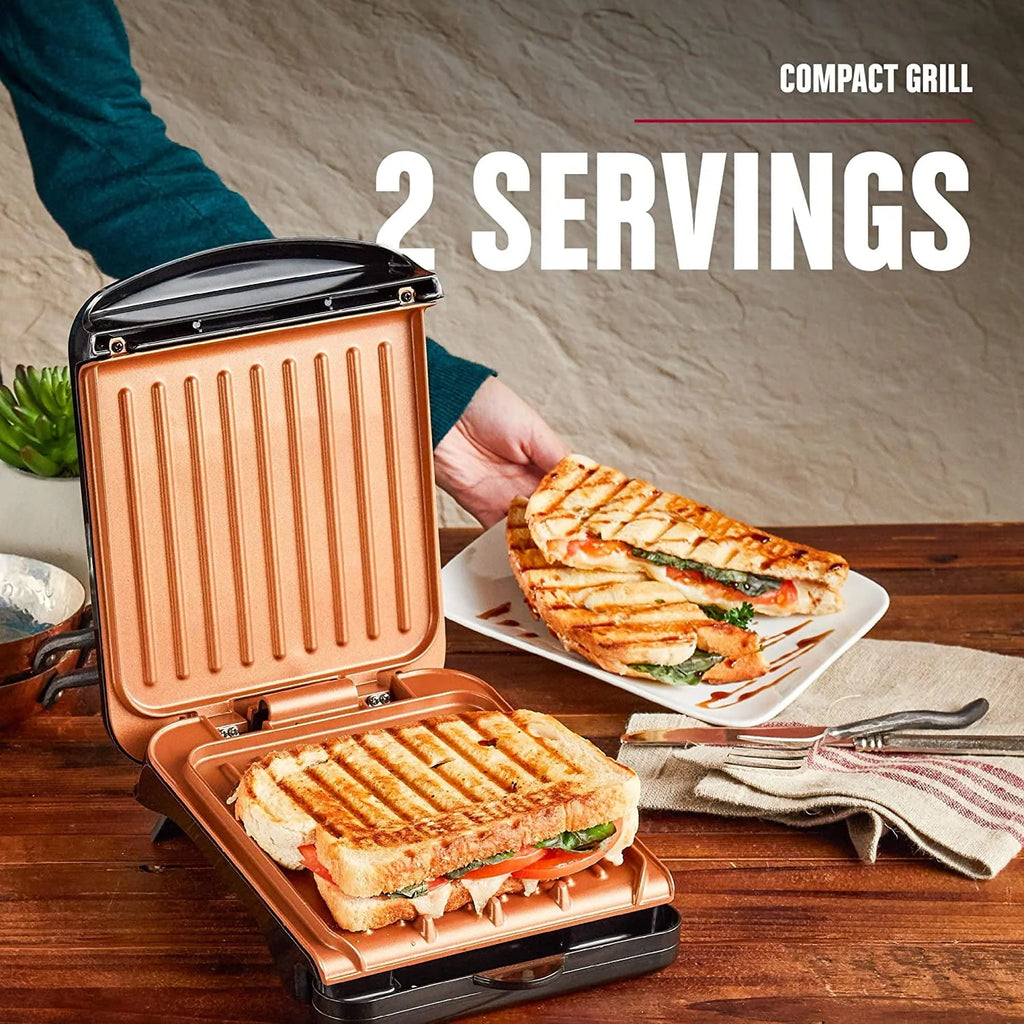 Black Electric Indoor Grill and Panini Press E4888