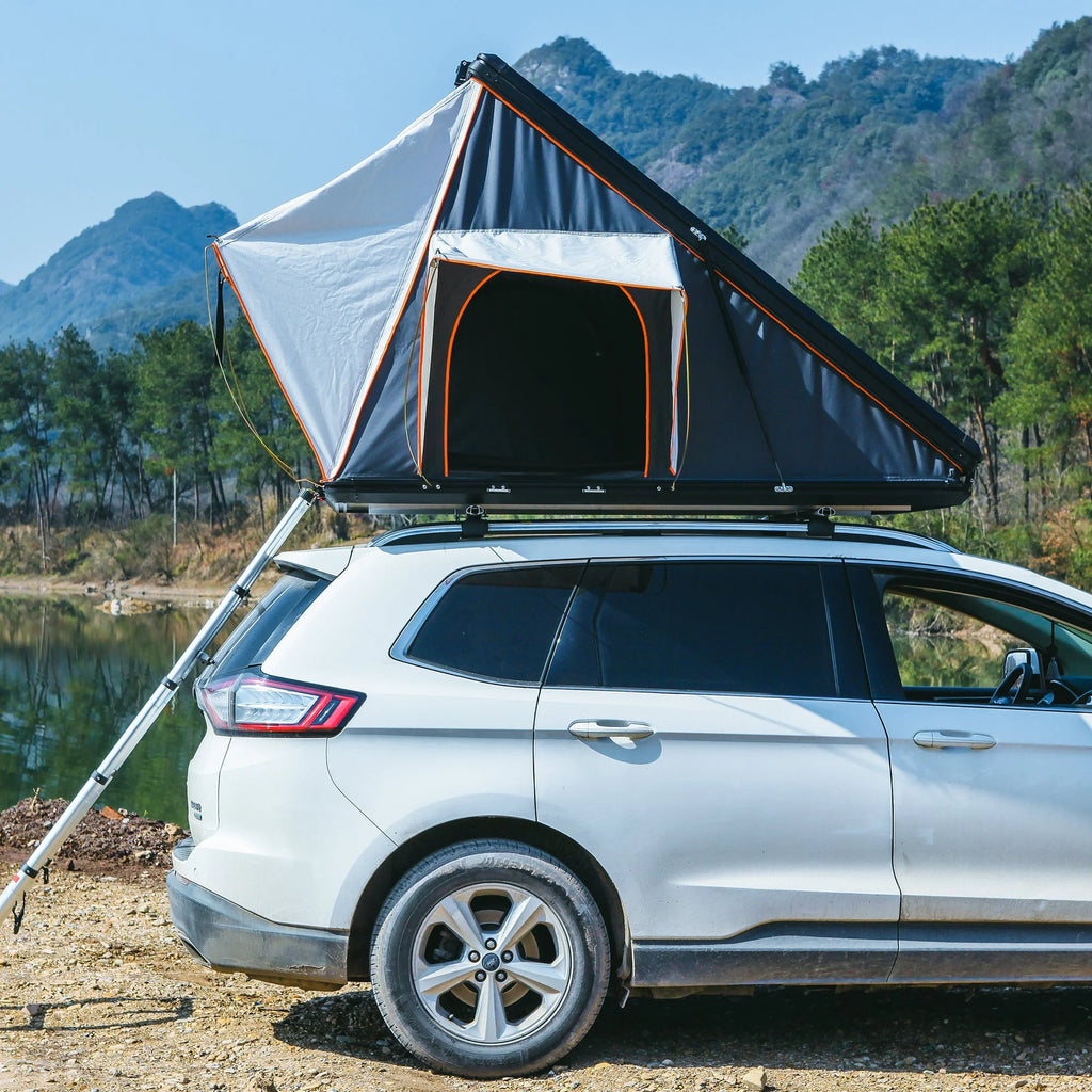 Triangle Aluminium Black Hard Shell Rooftop Tent F78707