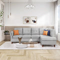 L-Shape Sectional Sofa with Chaise Lounge Gray M168