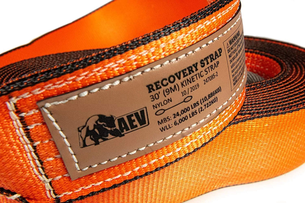 Mid-Size Kinetic Recovery Strap 3" x 30' W89808
