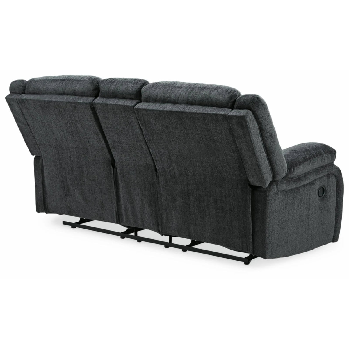 Slate Reclining Loveseat with Console T463