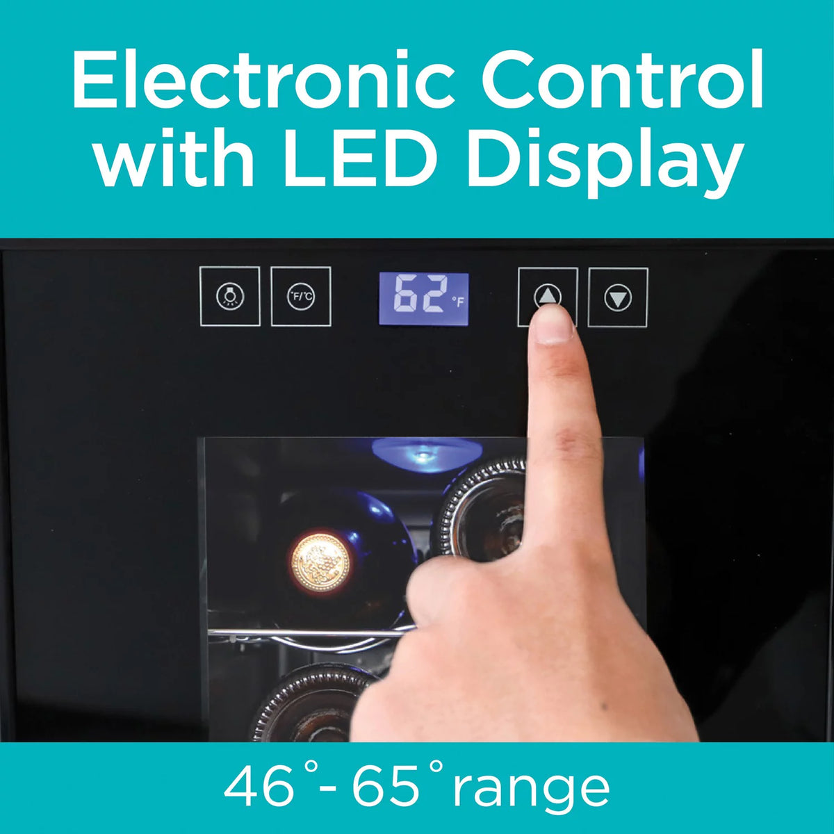 6-Bottle Wine Cellar with LED Display S599