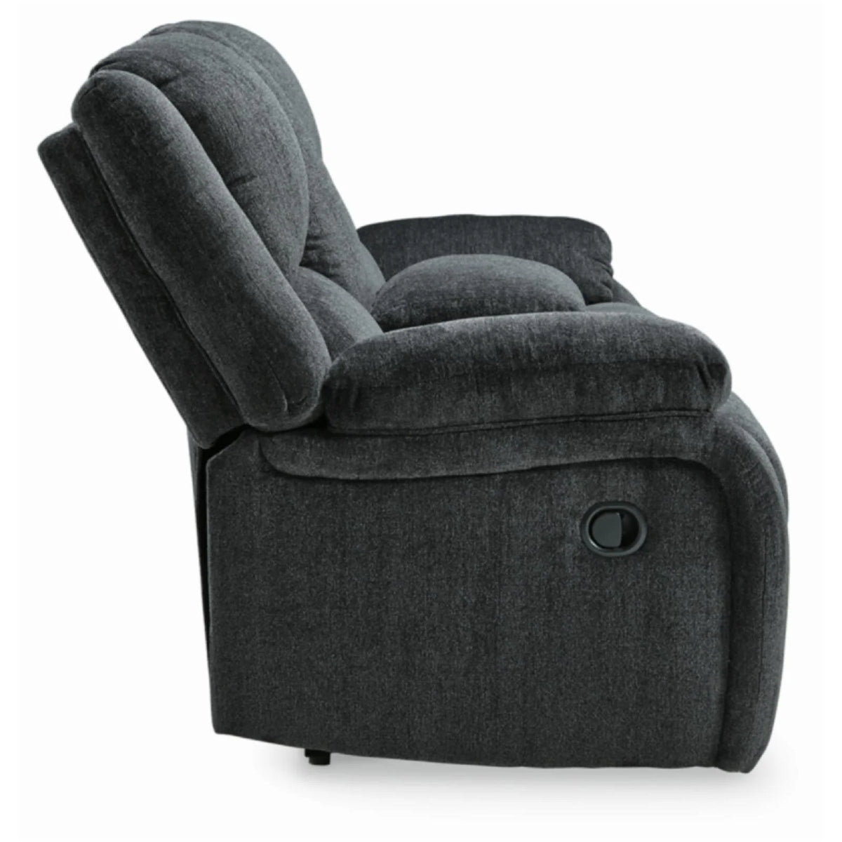 Slate Reclining Loveseat with Console T463
