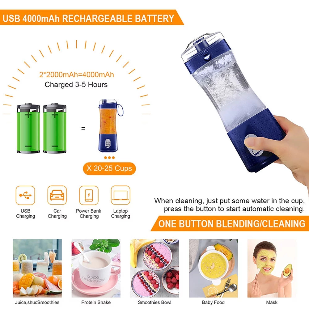 Portable USB Rechargeable Blender U970