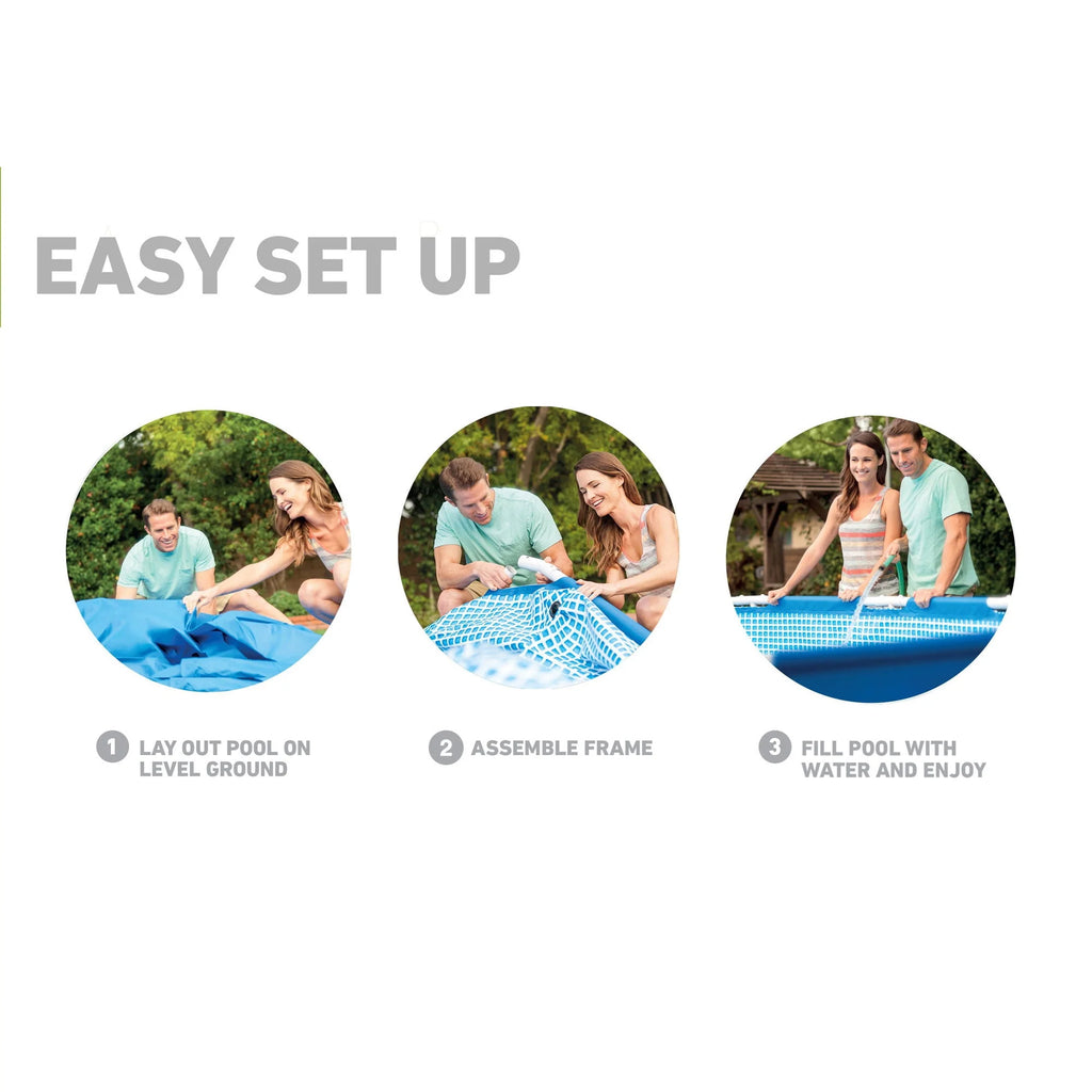 12'x30 Swimming Pool with Pump, Ladder, and Cover P683205