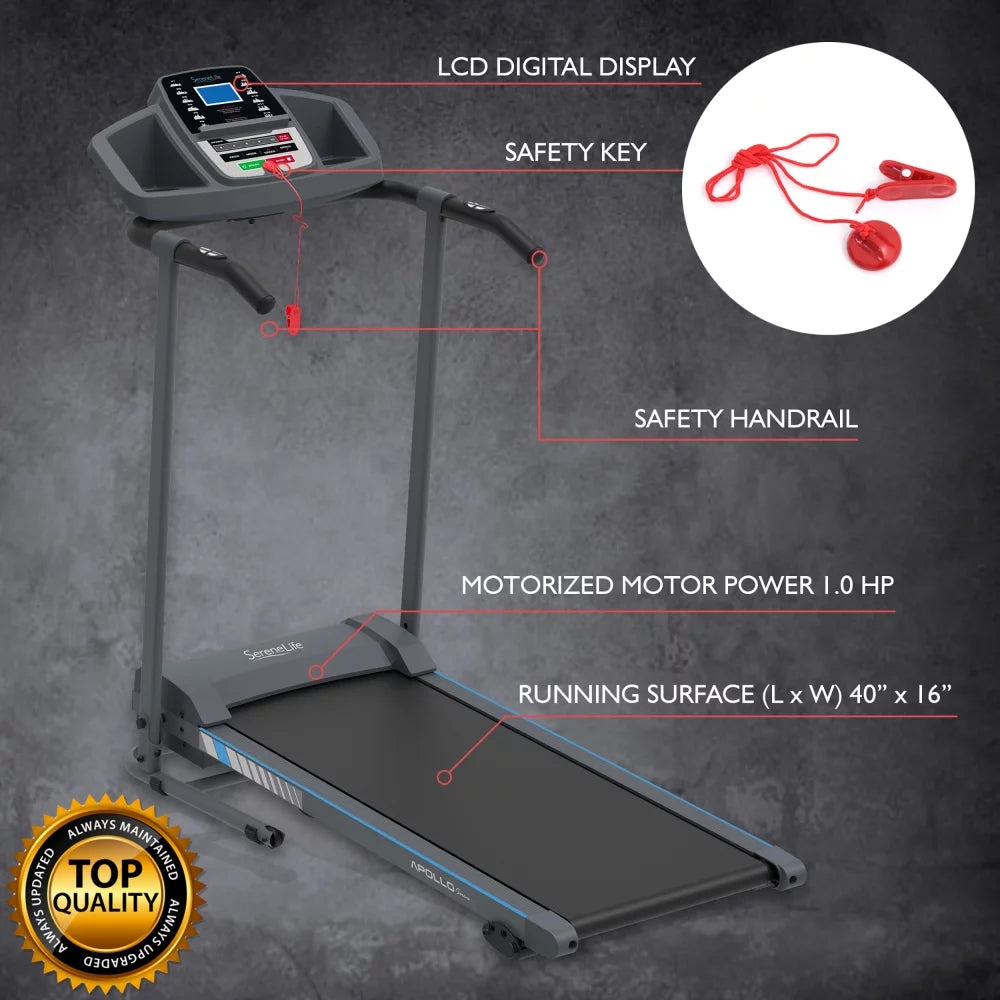 Foldable Cardio Exercise Machine with LCD V65417