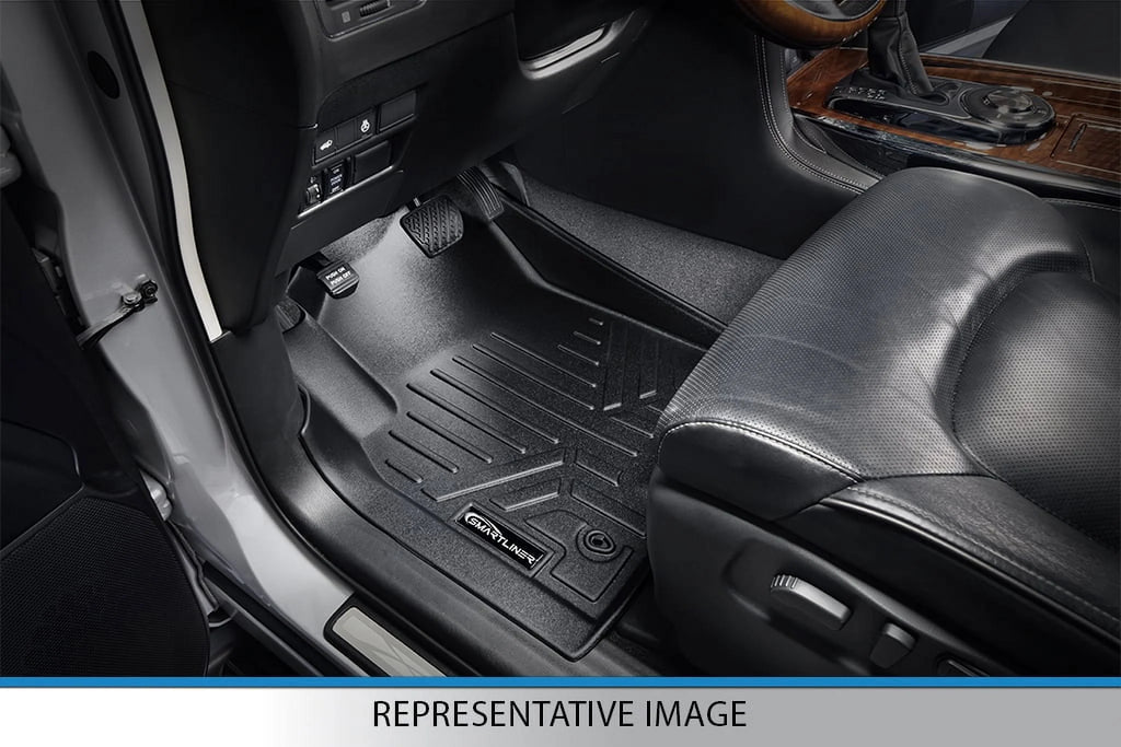 Black Floor Mats Liner Set with 2nd Row Bench Seats Y556