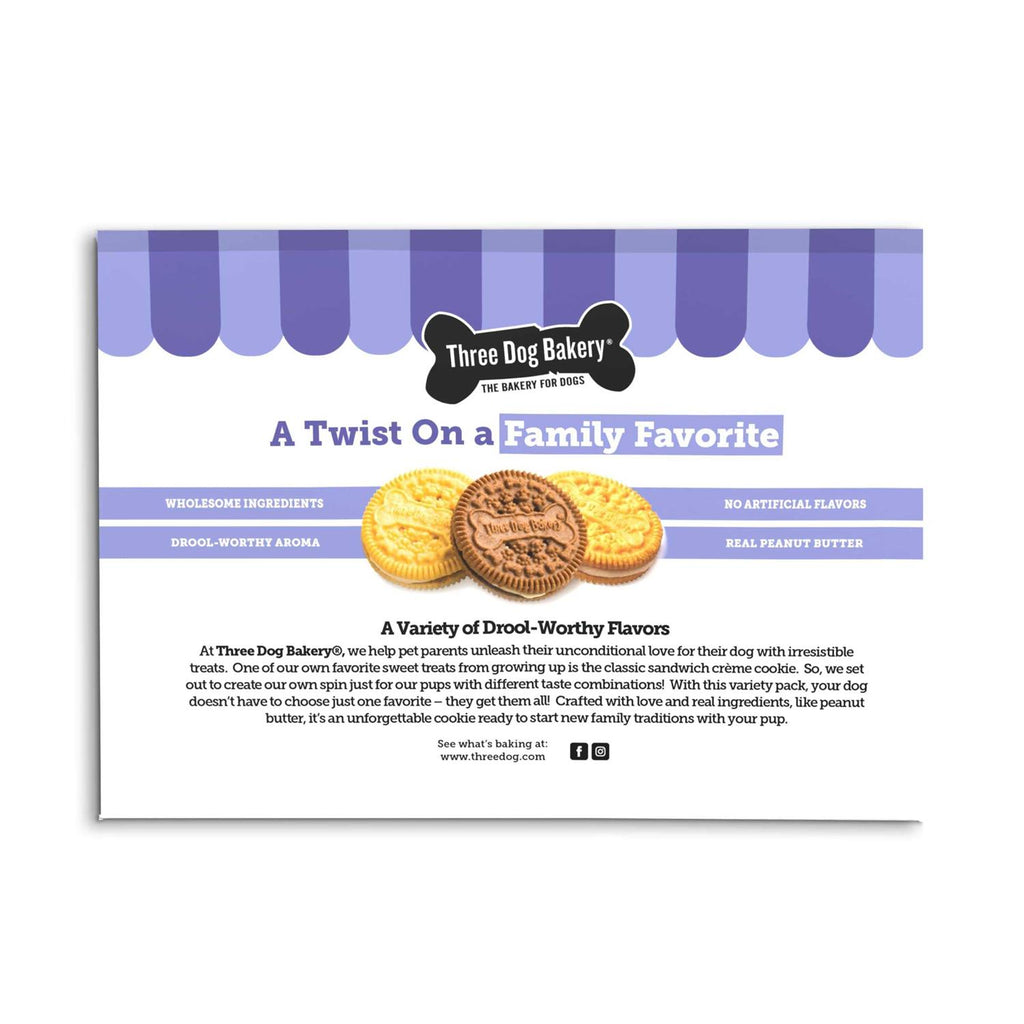 Sandwich Cookies Dog Treats with No Artificial Flavors M20772