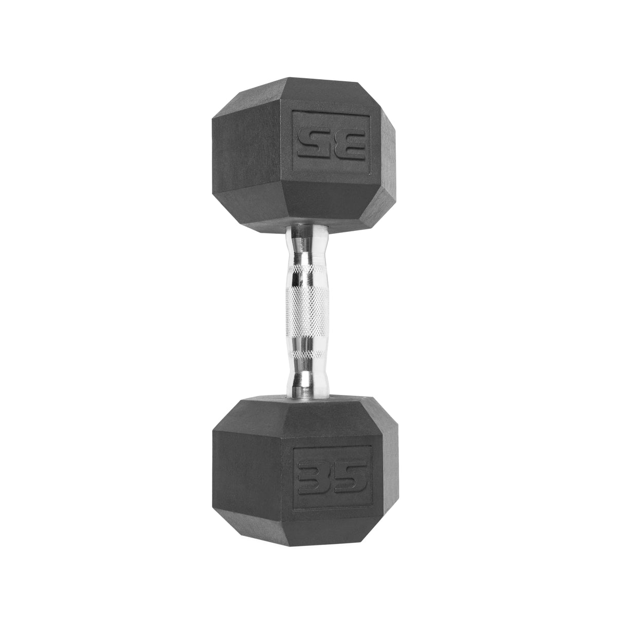 15lb Coated Rubber Hex Dumbbell Pair D59288