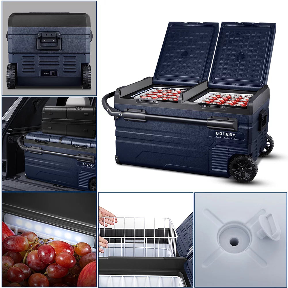12 Volt 80 Qt Portable Car Refrigerator Freezer T87344
