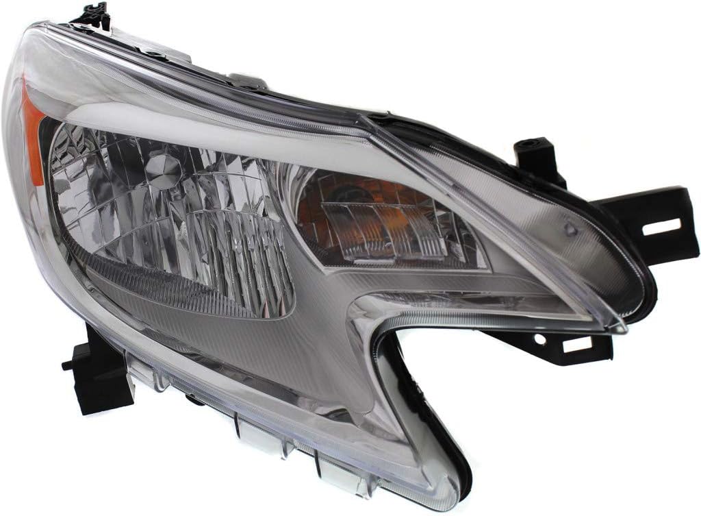Headlight Assembly for Nissan Versa Note 2014-2016 Passenger Side Halogen W378