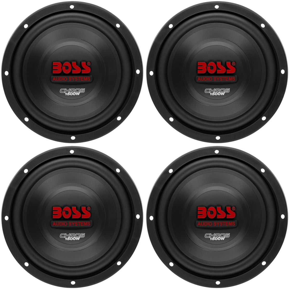 10" 1500W Car Subwoofer 4 Ohm (4 Pack) Z7124