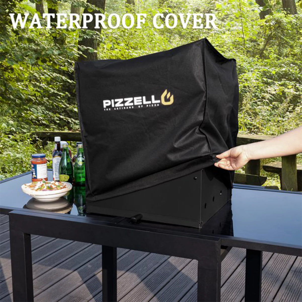 4 in 1 Wood Fired Outdoor Pizza Oven with Pizza Stone V11352