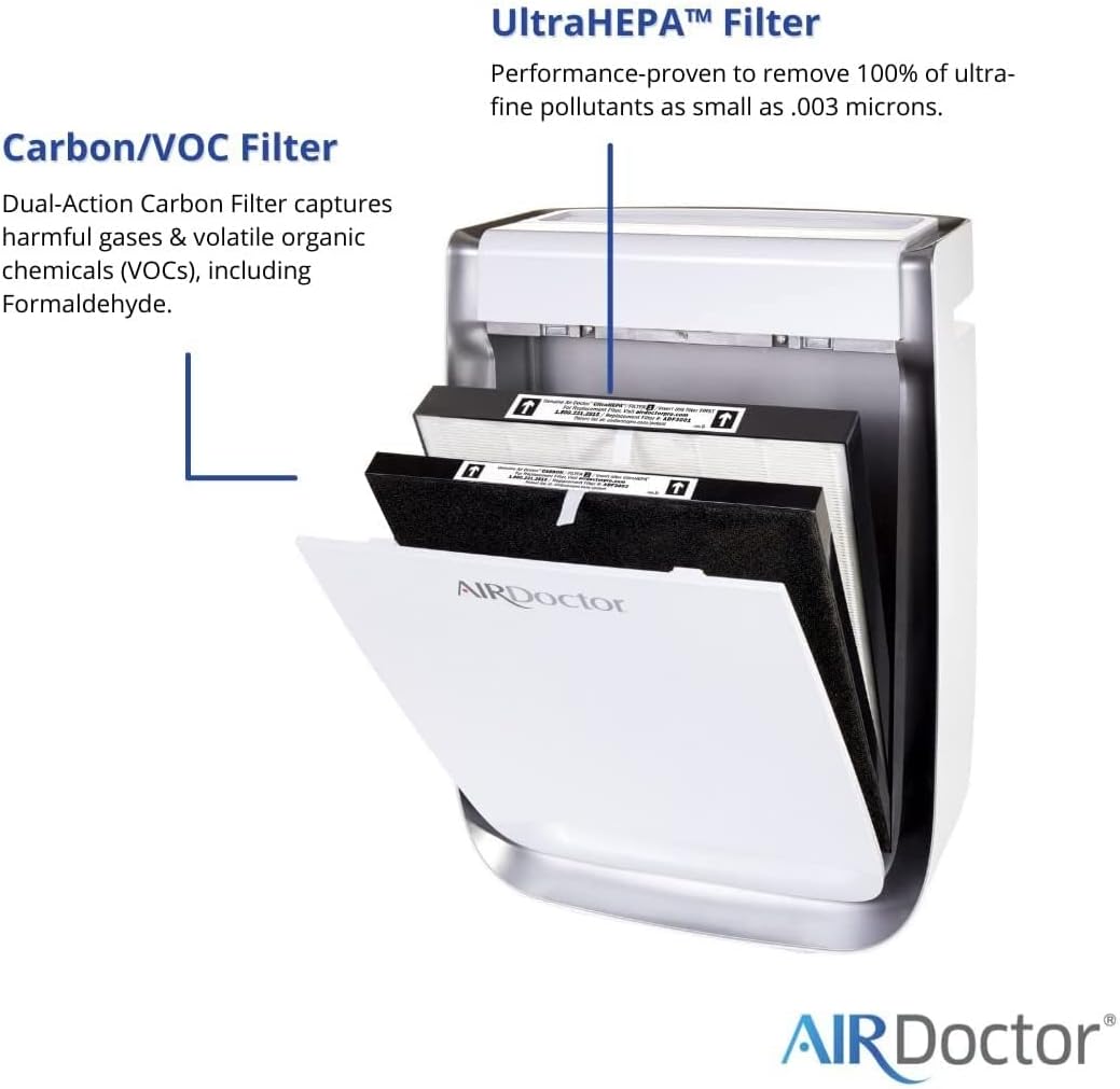 4-in-1 Air Purifier with UltraHEPA, Carbon & VOC Filters, Pack of 2 X9340