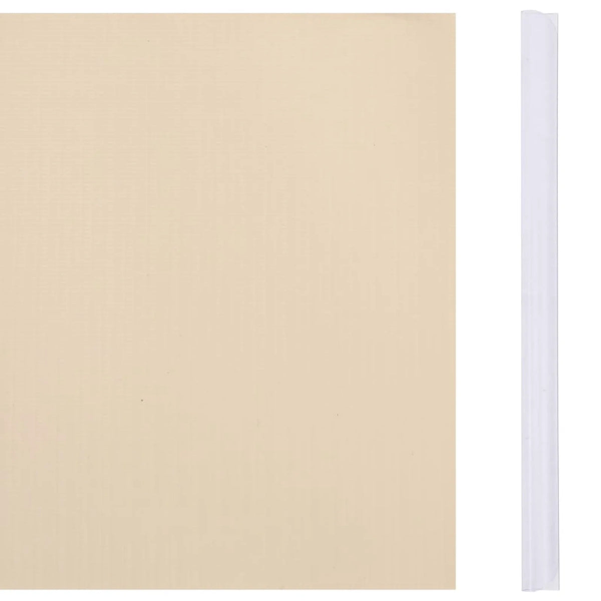 Garden Privacy Screen PVC Windscreen Cover Shade Cloth Outdoor Fence Cream 114.8ft x 0.6ft O2736