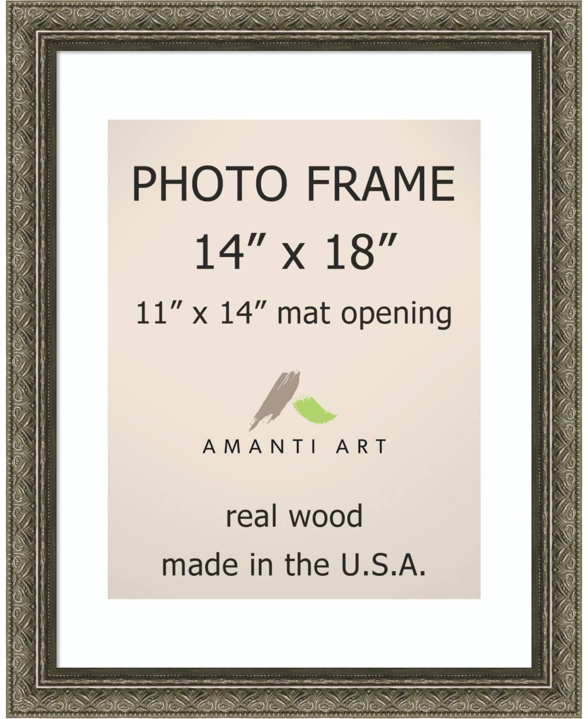 Pewter Matted Photo Frame F62863