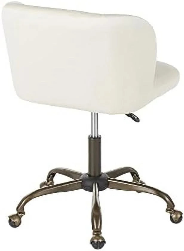 Cream Velvet Task Chair E452
