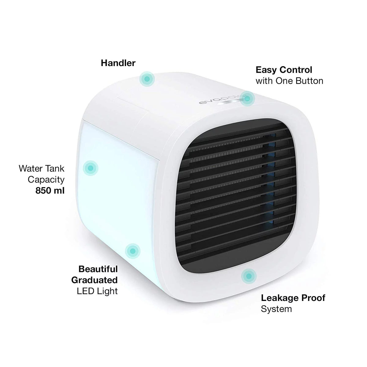 Portable Evaporative Air Cooler White S45713