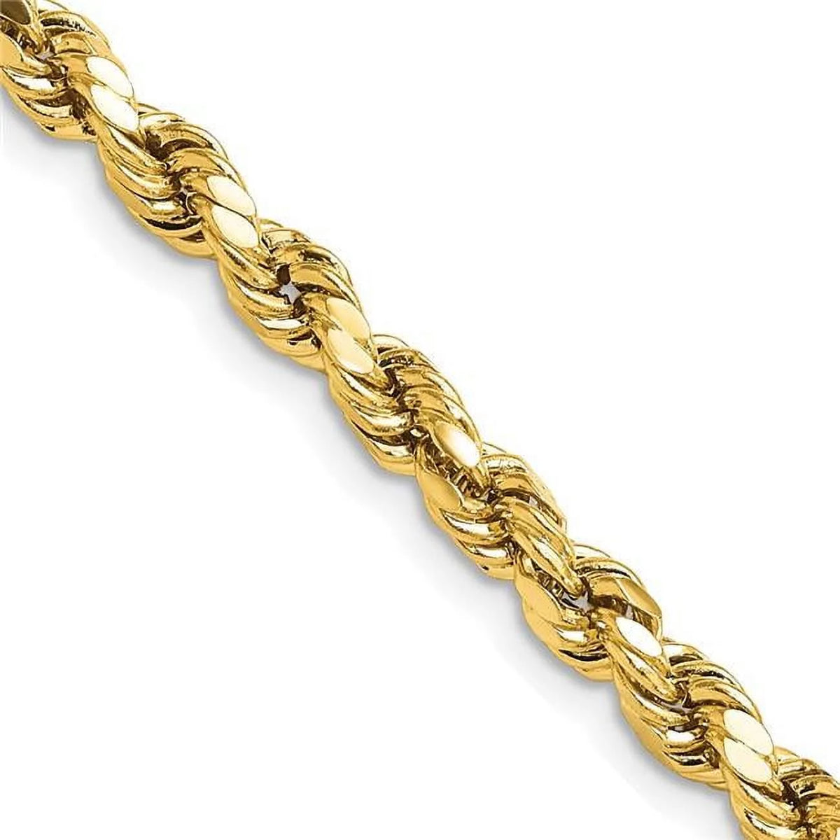 10 Karat Yellow Gold 4.9mm Rope Chain L20229
