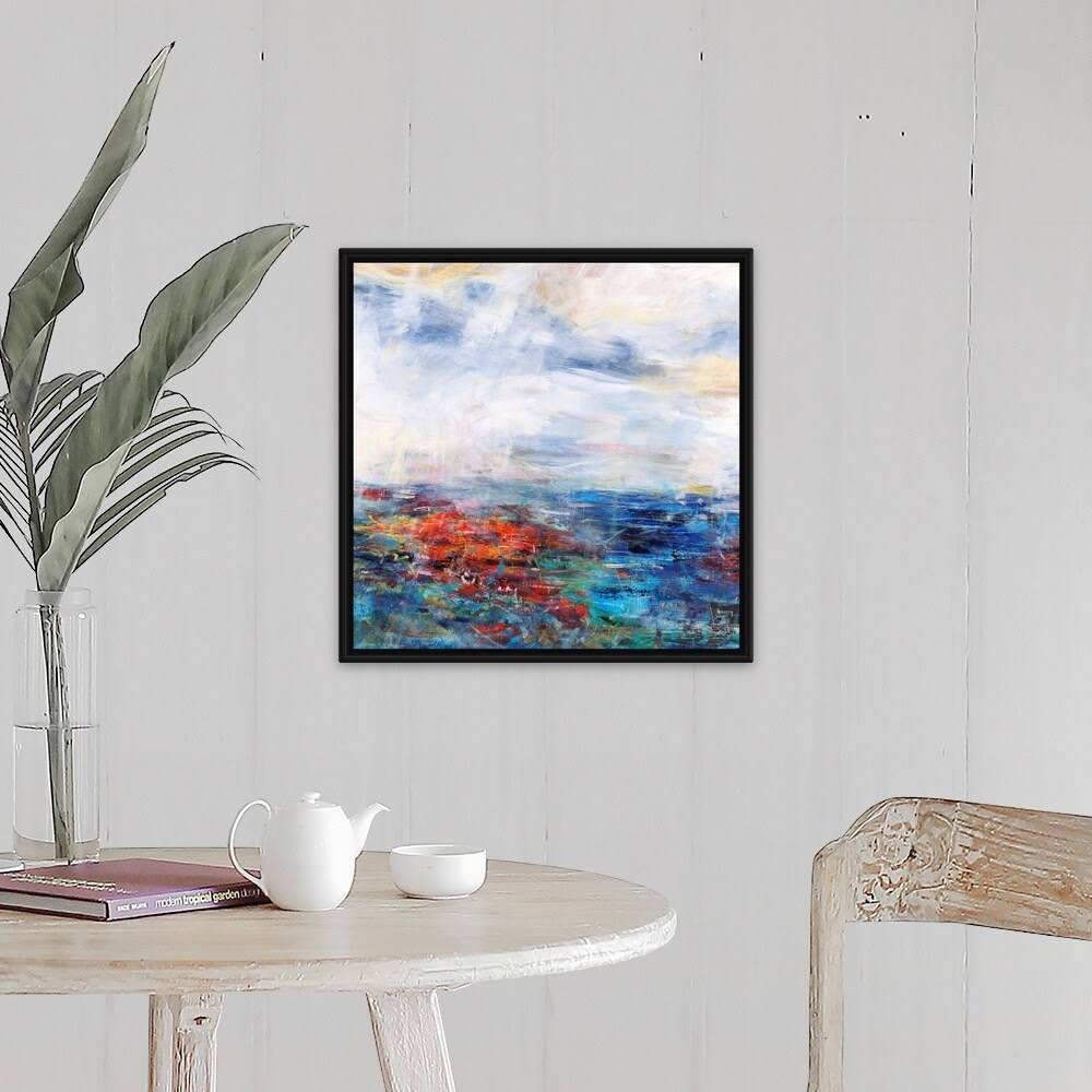 Black Float Frame Canvas Art - 20 x 20 H814540