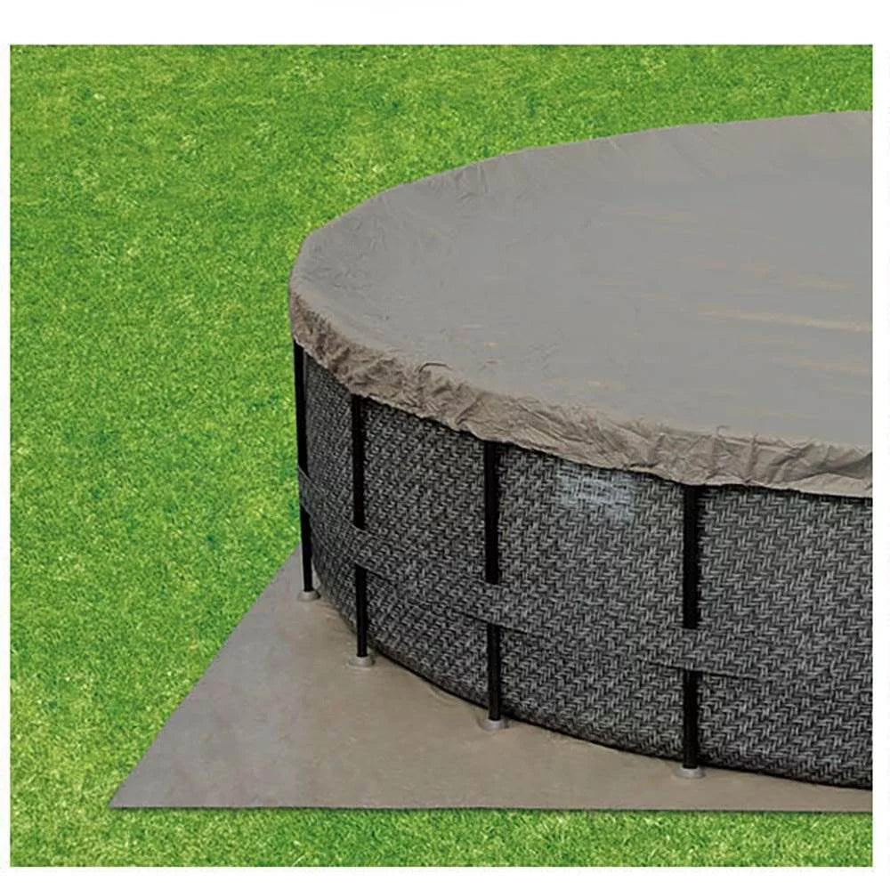 18ft x 48in Above Ground Frame Swimming Pool Set with Pump X1353