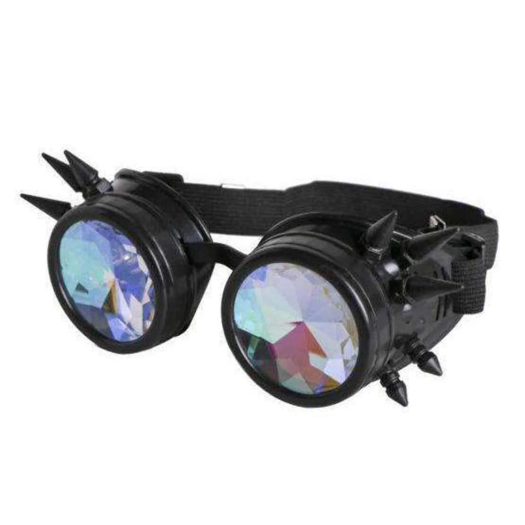 Steampunk Kaleidoscope Glasses Silver Z5691