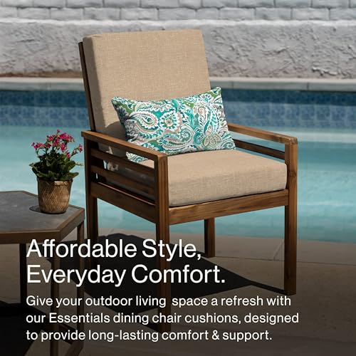 Outdoor Dining Chair Cushion 20 x 41 Navy A878