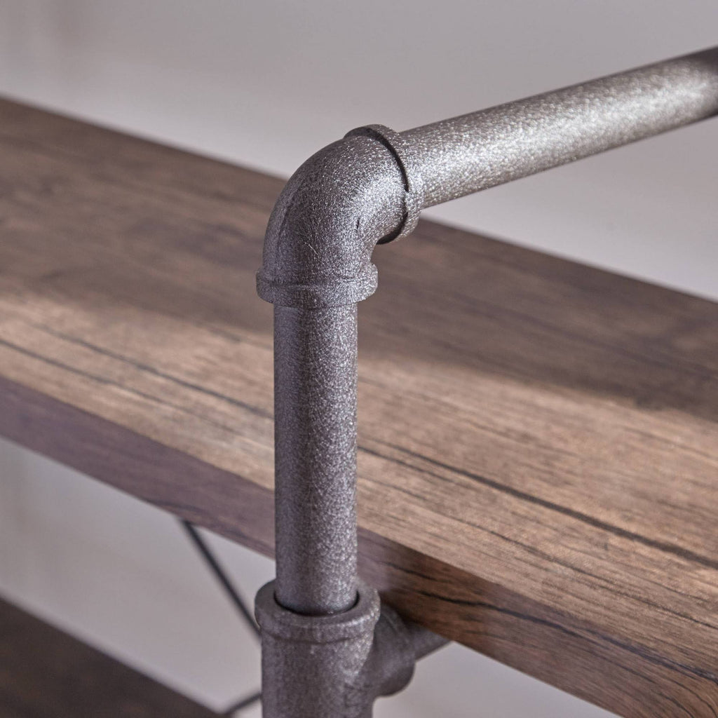 4-Tier Industrial Shelf in Dark Brown Q451
