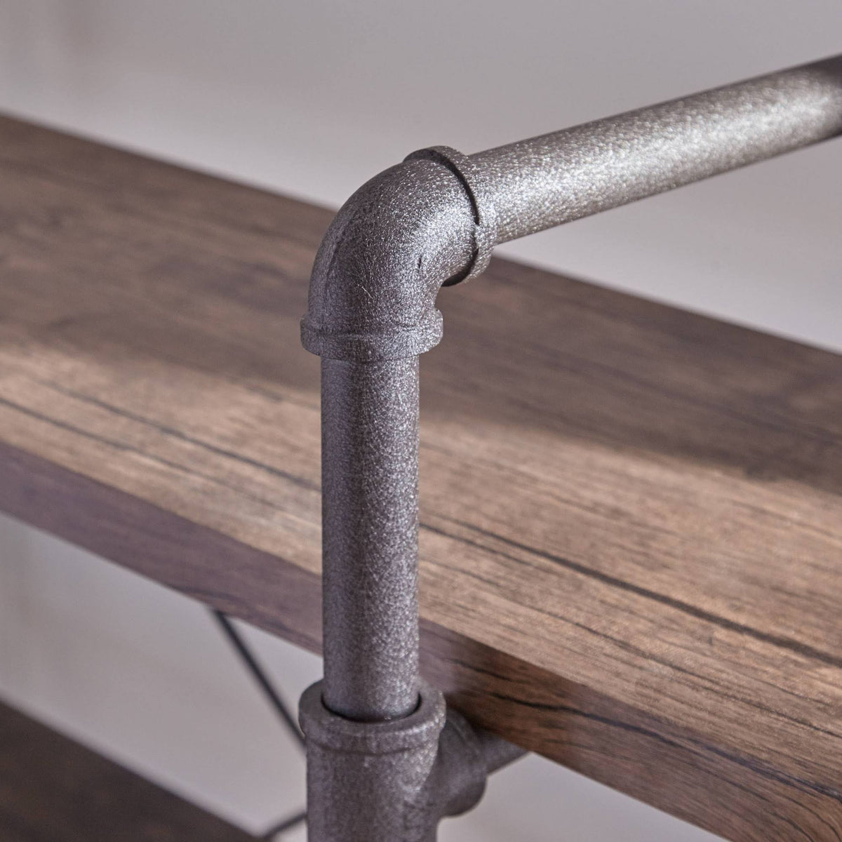 4-Tier Industrial Shelf in Dark Brown Q451