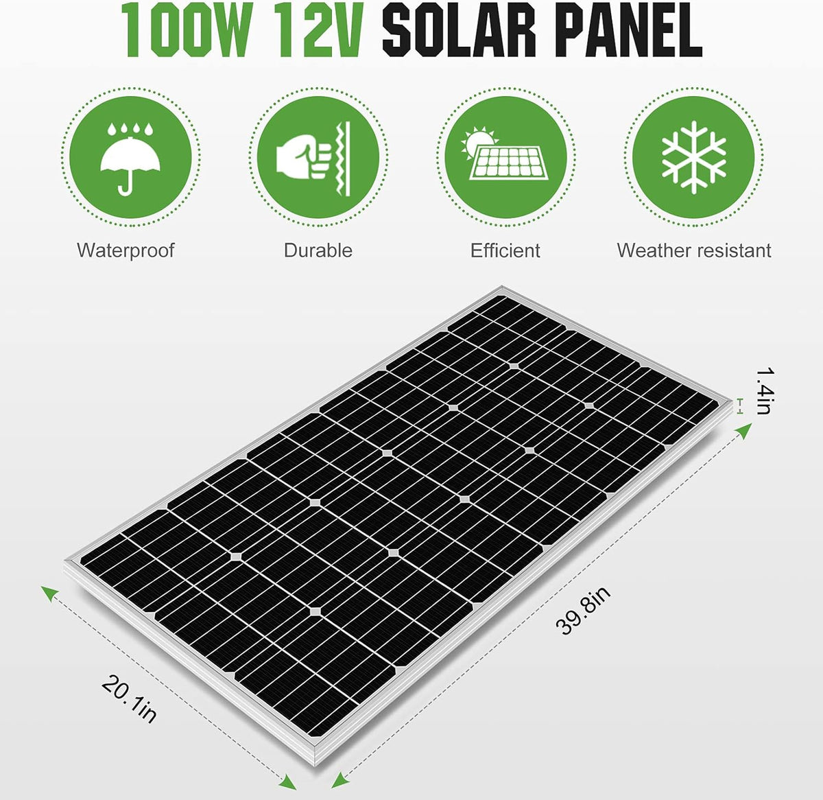 200 Watts Solar Panel Kit 12 Volt/24 Volt E78642