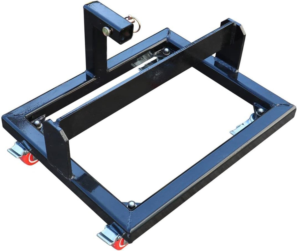 Black Rolling Suitcase Weight Cart with Receiver W12807