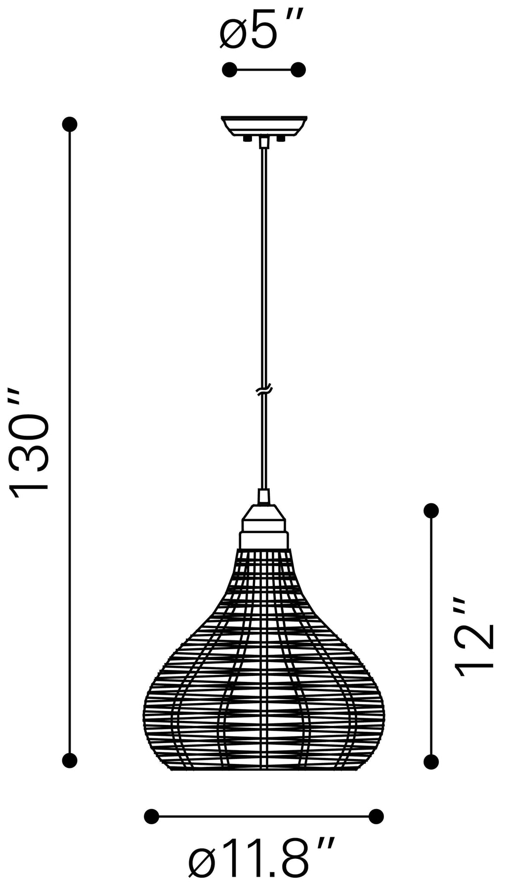 Natural Ceiling Lamp D5204