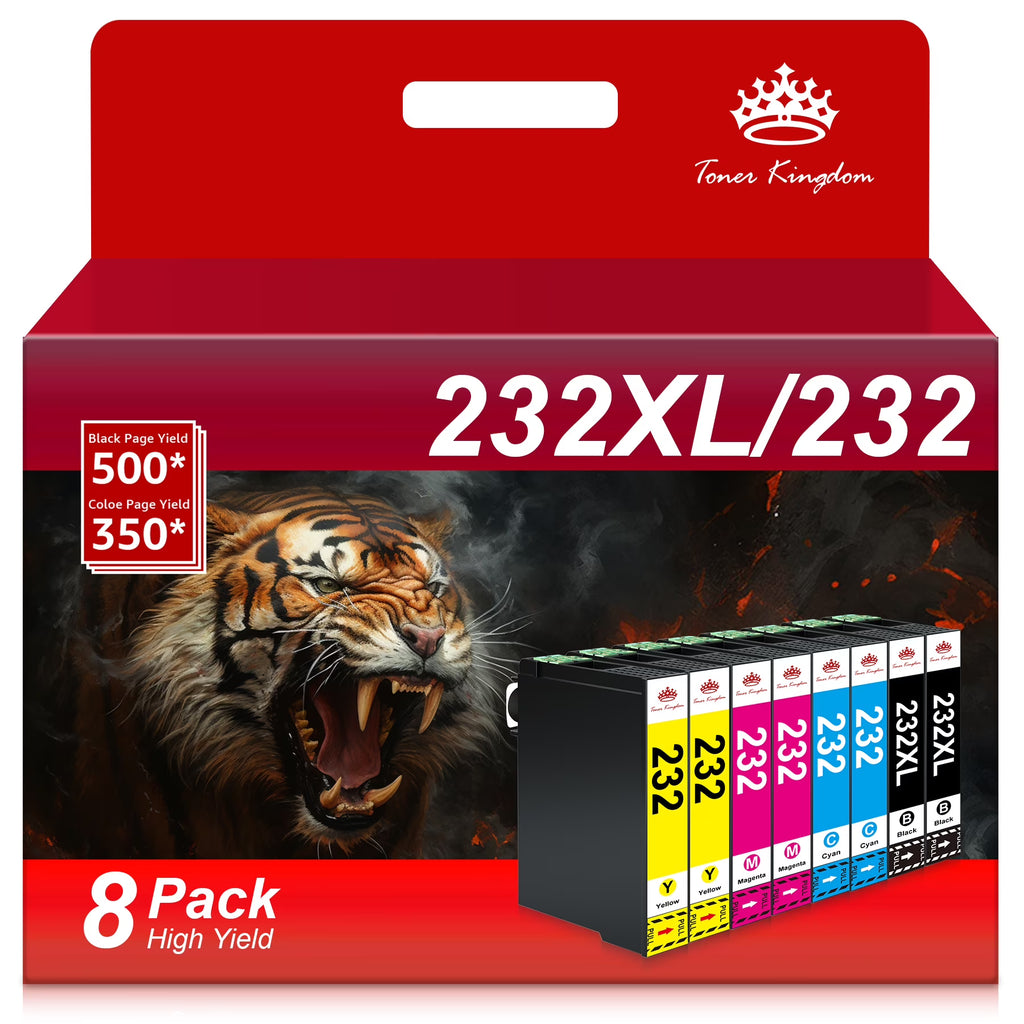 232XL Ink Cartridge 8 Pack Black Cyan Magenta Yellow W265