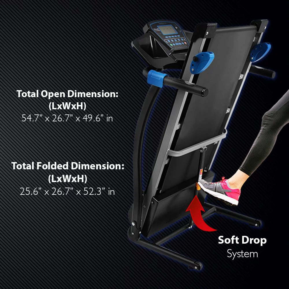 Foldable Cardio Exercise Machine with LCD V65417