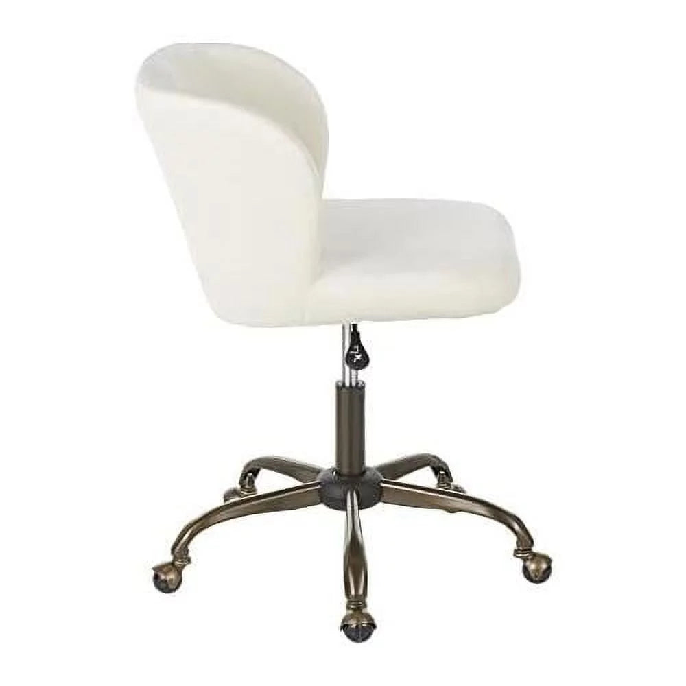 Cream Velvet Task Chair E452