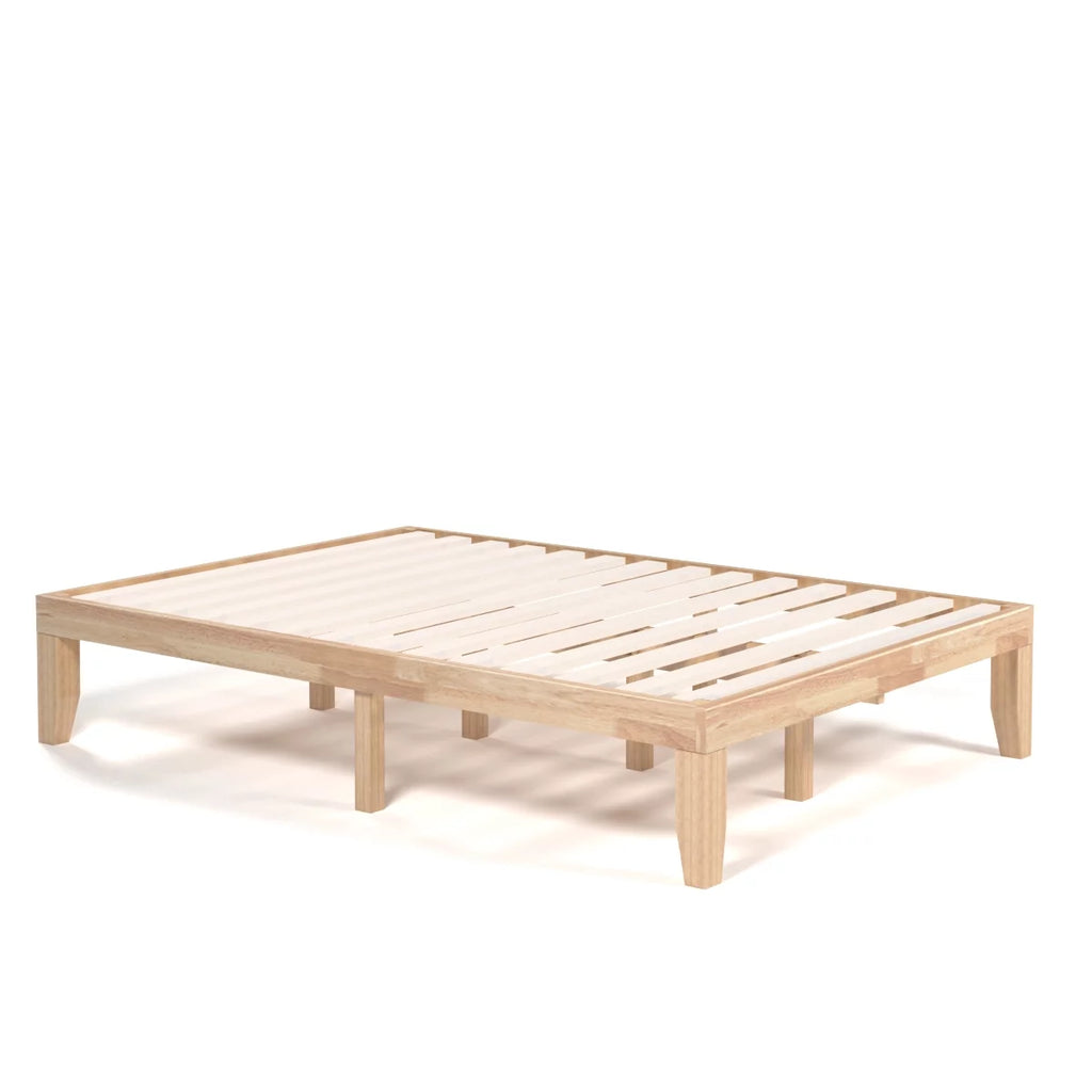 Full Size Wooden Bed Frame with Wood Slats C464
