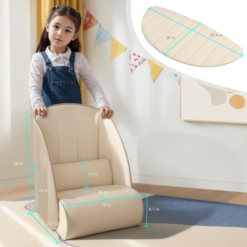 Creative Kids Floor Cushion Sofa Chair with Removable Blanket I237