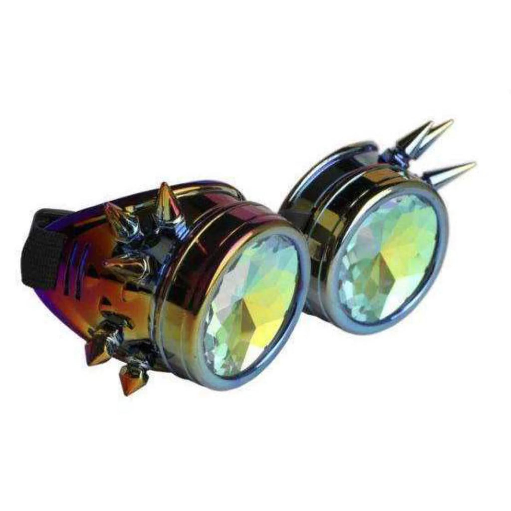 Steampunk Kaleidoscope Glasses Silver Z5691