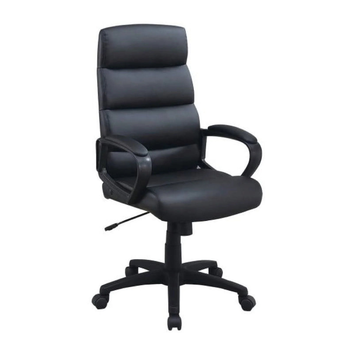 Black Bonded Leather Office Chair B612