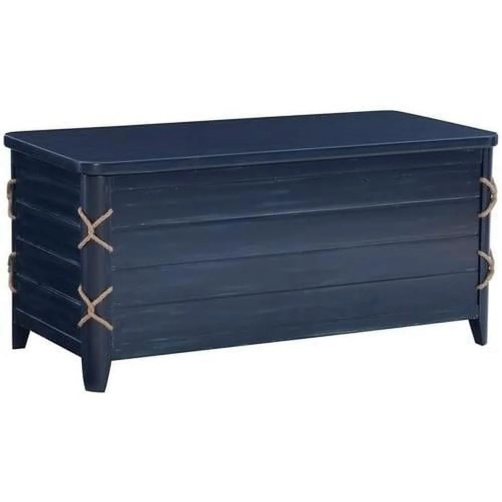 Blue Wood Storage Chest E65012