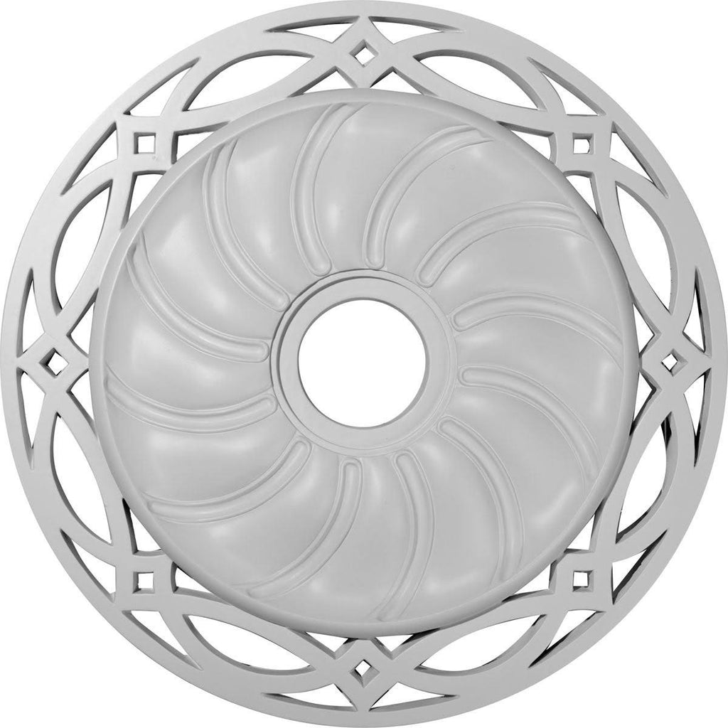 Hand-Painted Cloud Burst Ceiling Medallion J533