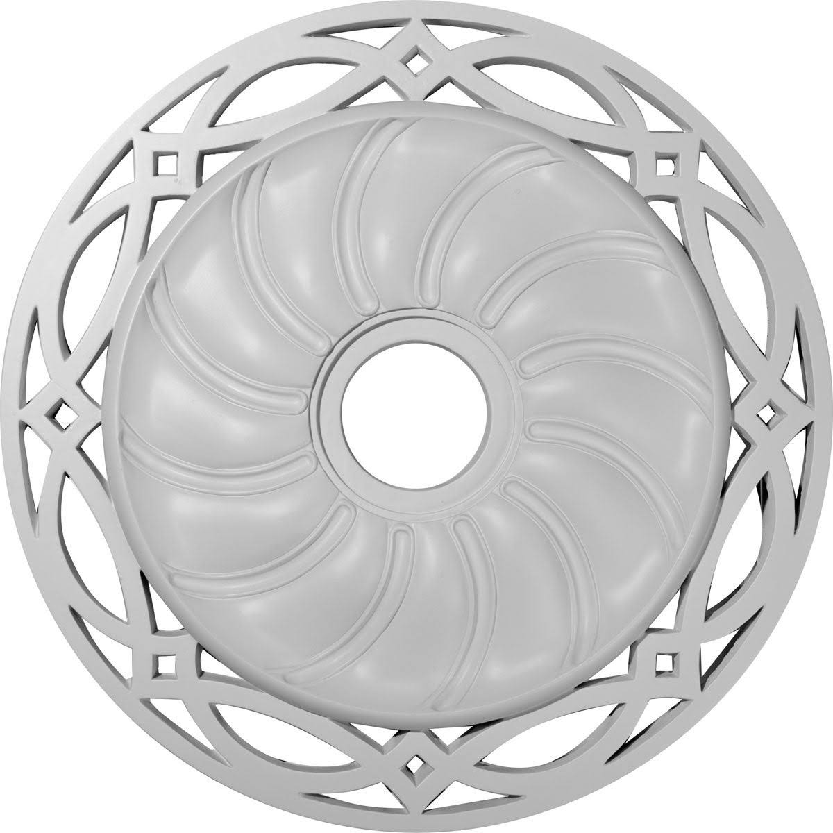 Hand-Painted Cloud Burst Ceiling Medallion J533
