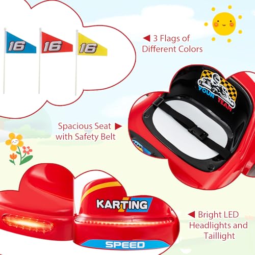 12V Battery Powered Kids Electric Go Kart with Remote Control F47686