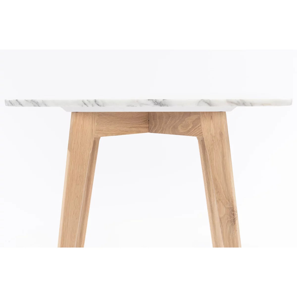 White and Beige Rectangular Marble Side Table X776093