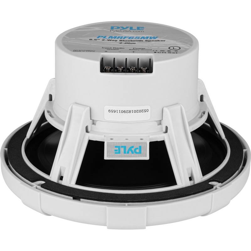 White 2-Way Marine Speakers - Pair - Wireless Z2618