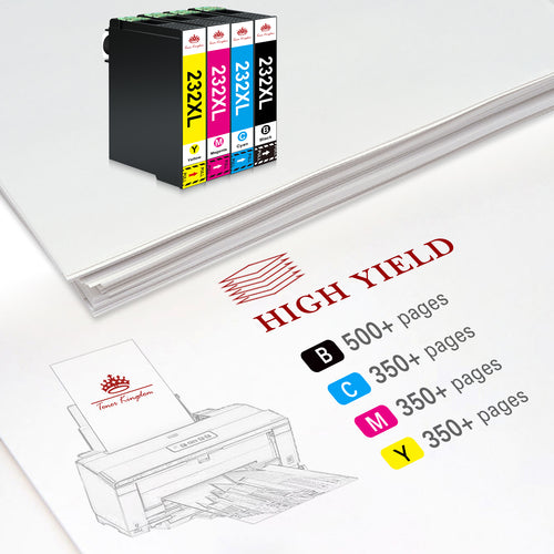232XL Ink Cartridge 8 Pack Black Cyan Magenta Yellow W265